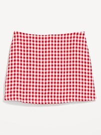 Image number 2 showing, Linen-Blend Micro Skort