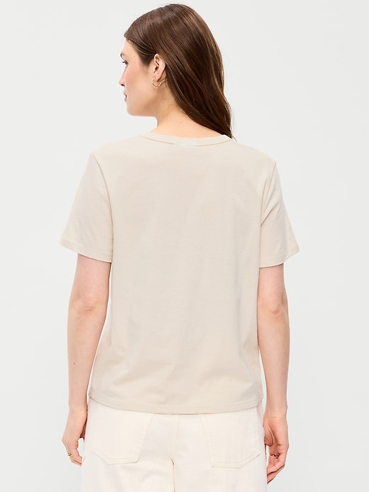 L'image numéro 2 présente T-shirt passe-partout ras du cou à imprimé