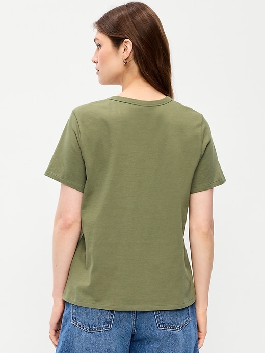 L'image numéro 2 présente T-shirt passe-partout ras du cou à imprimé