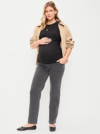 Image number 1 showing, Maternity Full Panel OG Loose Jeans