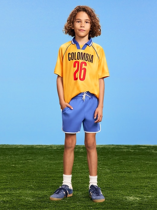 Image number 1 showing, FIFA World Cup 26™ Above Knee Dynamic Fleece Shorts for Boys
