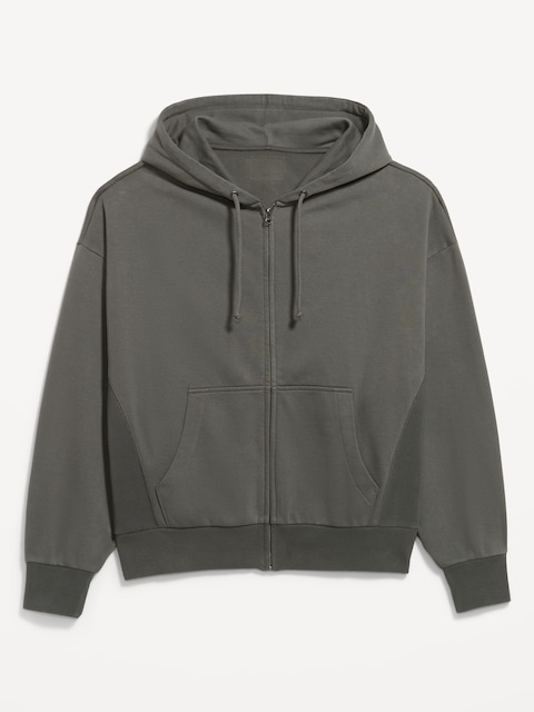 Oversized Heavyweight Full-Zip Rotation Hoodie