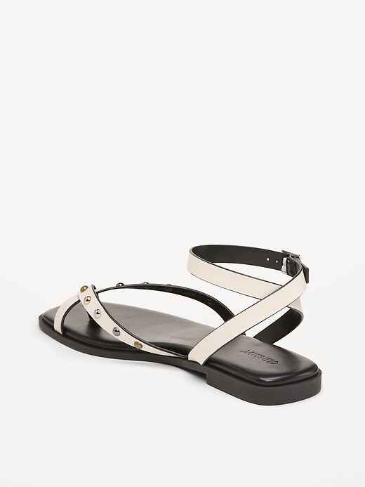 Image number 4 showing, Studded Toe-Strap Sandals