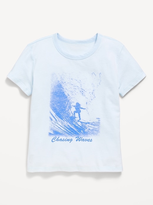 Image number 1 showing, Short-Sleeve Graphic T-Shirt for Girls