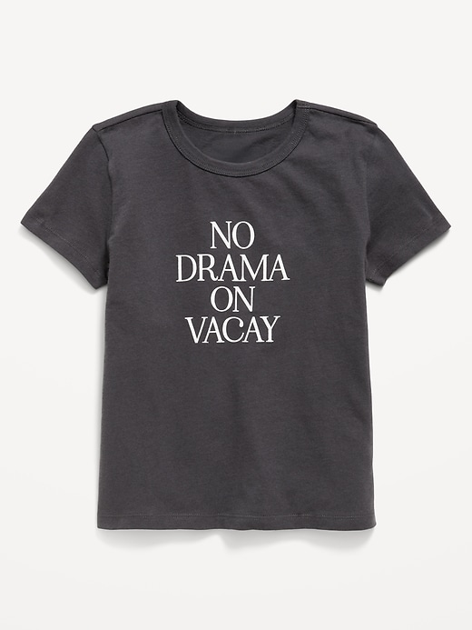 Image number 1 showing, Short-Sleeve Graphic T-Shirt for Girls