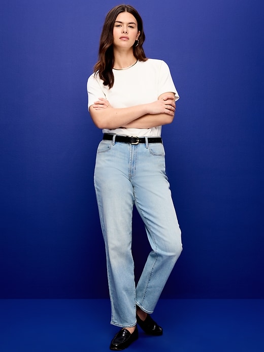 L'image numéro 8 présente Jean Wow ample à taille haute