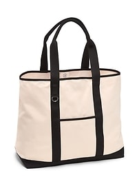 Image number 1 showing, Large Canvas Tote Bag