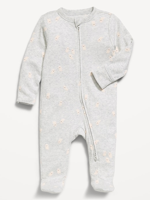 Image number 1 showing, 2-Way-Zip Sleep & Play Footed One-Piece for Baby