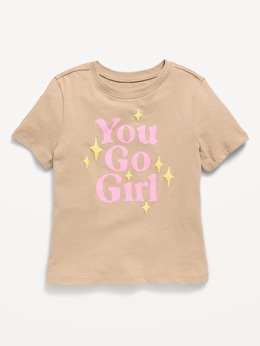 Image number 1 showing, Short-Sleeve Graphic T-Shirt for Toddler Girls