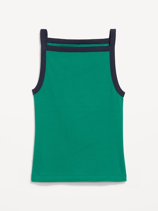 L'image numéro 3 présente Camisole ajustée à encolure tablier