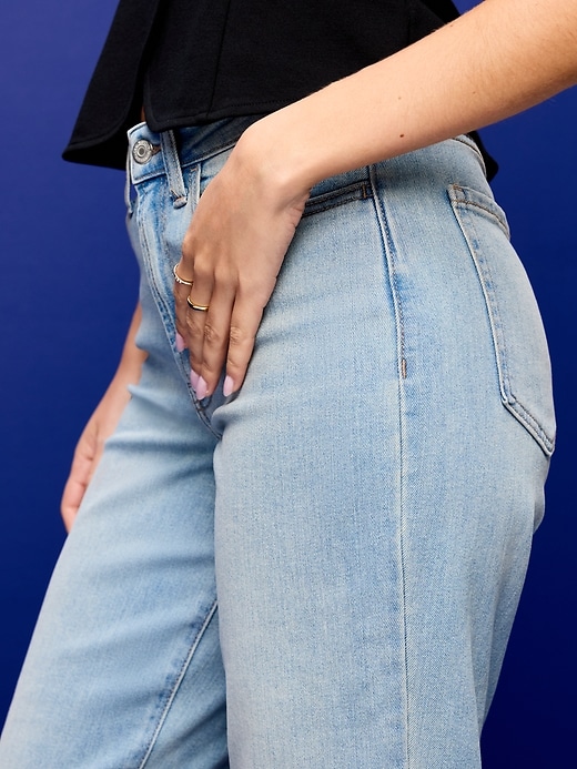 L'image numéro 6 présente Jean Wow ample à taille haute