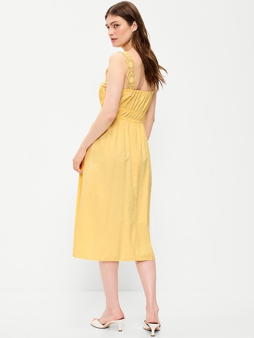 Image number 2 showing, Fit & Flare Smocked-Waist Midi Dress