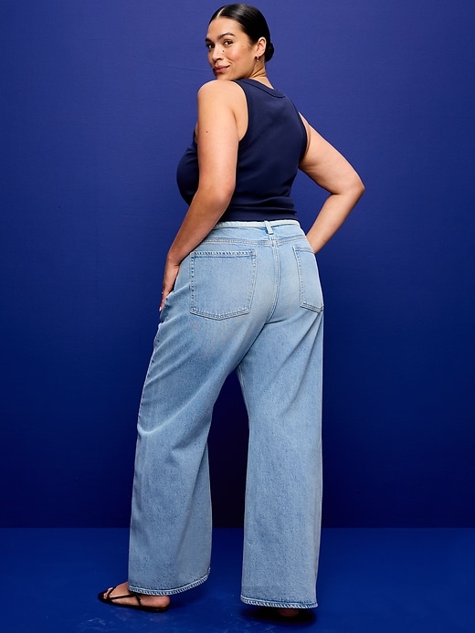 Image number 9 showing, Mid-Rise Twisted-Seam Flare Jeans