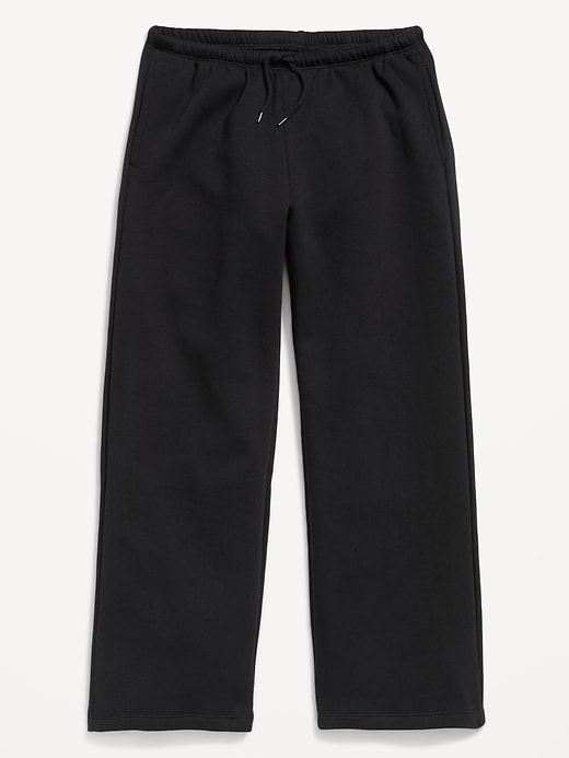L'image numéro 1 présente Pantalon en coton ouaté à taille haute et jambe jambe à imprimé pour fille