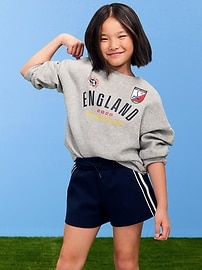 Image number 1 showing, FIFA World Cup 26™ England Oversized Graphic Tunic Sweatshirt for Girls