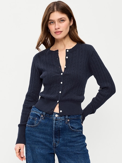 Image number 3 showing, SoSoft Crew-Neck Cardigan Sweater