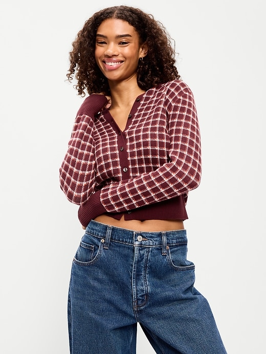 Image number 1 showing, SoSoft Crew-Neck Cardigan Sweater
