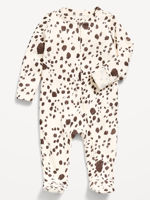 Image number 1 showing, 2-Way-Zip Sleep & Play Footed One-Piece for Baby