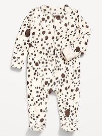 Image number 1 showing, 2-Way-Zip Sleep & Play Footed One-Piece for Baby