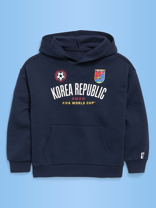 Image number 1 showing, FIFA World Cup 26™ Korea Republic Oversized Pullover Hoodie for Boys