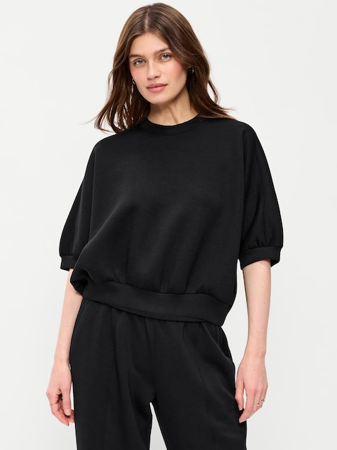 Bounce Fleece Dolman-Sleeve Top