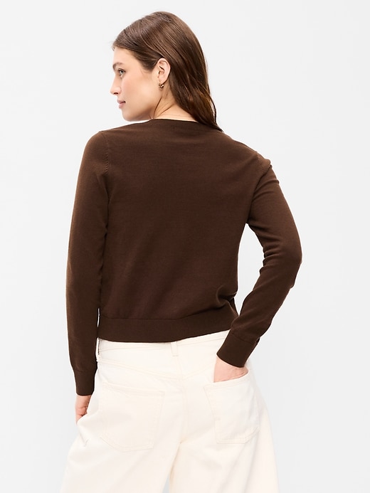 Image number 2 showing, SoSoft Lite Cropped Crew-Neck Cardigan