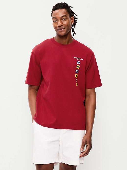 L'image numéro 1 présente T-shirt épais ample à imprimé