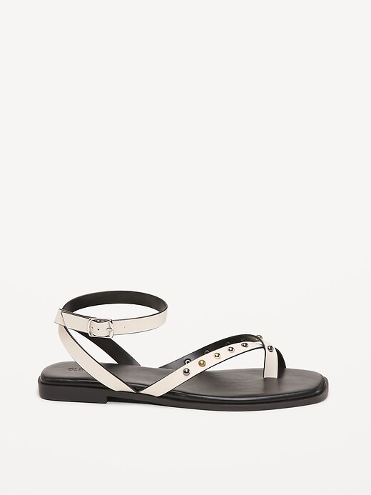 Image number 3 showing, Studded Toe-Strap Sandals