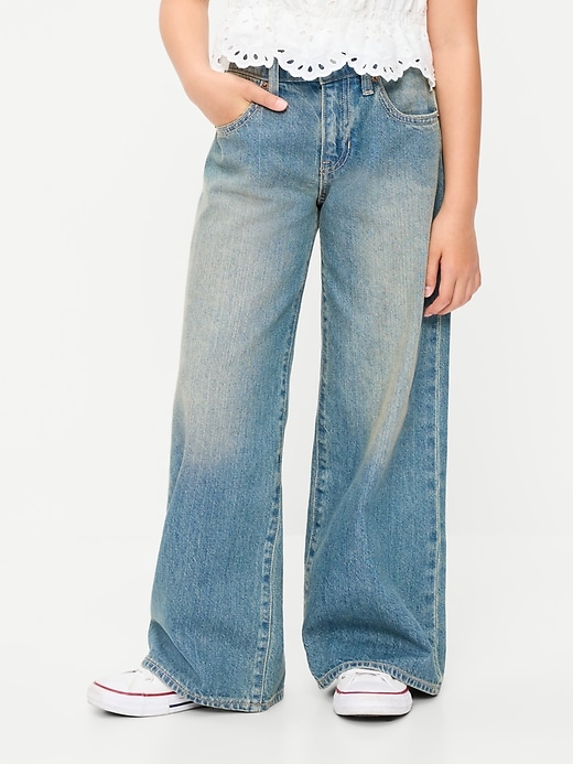 Image number 1 showing, Super Baggy Wide-Leg Jeans for Girls