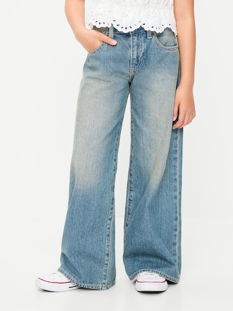 JEAN COUPE TRÈS GÉNÉREUSE À JAMBE LARGE POUR FILLE