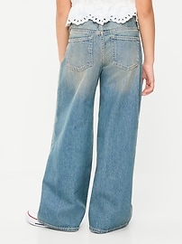 Image number 2 showing, Super Baggy Wide-Leg Jeans for Girls