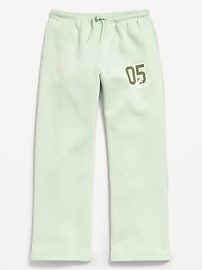 Image number 1 showing, High-Waisted Graphic Wide-Leg Sweatpants for Girls