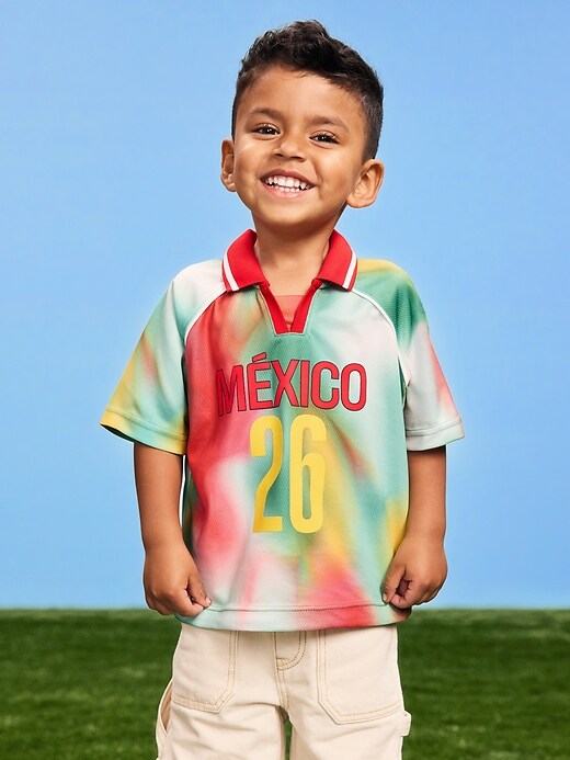 Image number 1 showing, FIFA World Cup 26™ Mexico Unisex Lifestyle Collared Jersey T-Shirt for Toddler