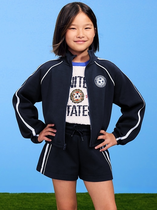 Image number 1 showing, FIFA World Cup 26™ USA High-Waisted Shorts for Girls