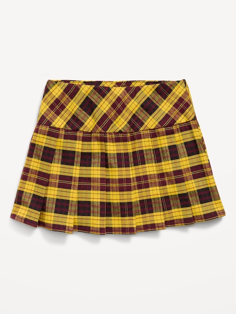 Pleated Twill Skort for Girls