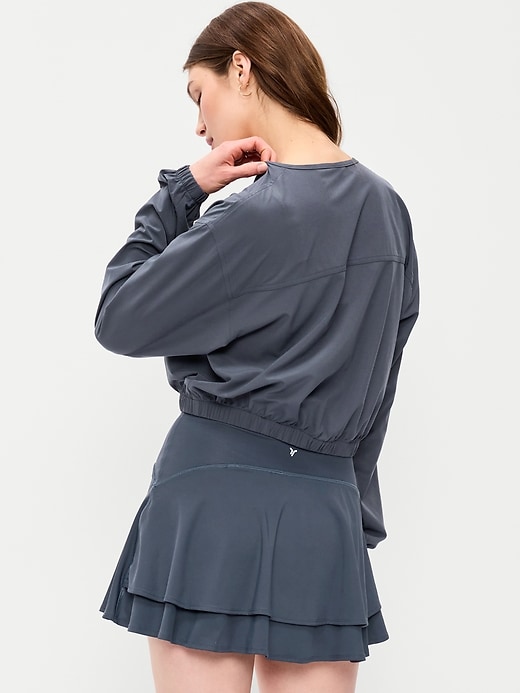 Image number 2 showing, Zip-Front Cropped Tennis Jacket
