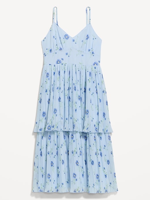 L'image numéro 2 présente Robe mi-longue ajustée et évasée à plis Moments signés Old Navy