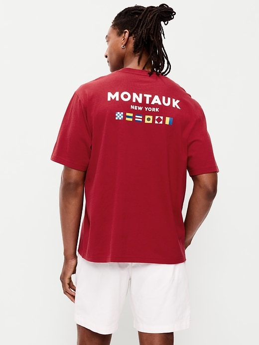 L'image numéro 3 présente T-shirt épais ample à imprimé