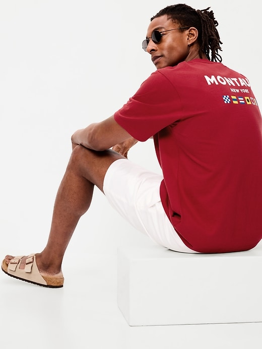 L'image numéro 4 présente T-shirt épais ample à imprimé