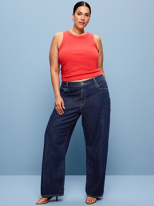 L'image numéro 9 présente Jean ample à taille basse