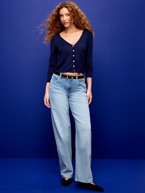 Low-Rise Loose Jeans