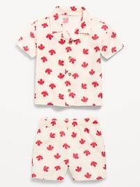 Image number 2 showing, Short-Sleeve Linen-Blend Shirt and Shorts Set for Baby