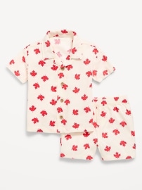 Image number 1 showing, Short-Sleeve Linen-Blend Shirt and Shorts Set for Baby