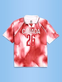 Image number 1 showing, FIFA World Cup 26™ Canada Lifestyle Collared Jersey T-Shirt for Kids