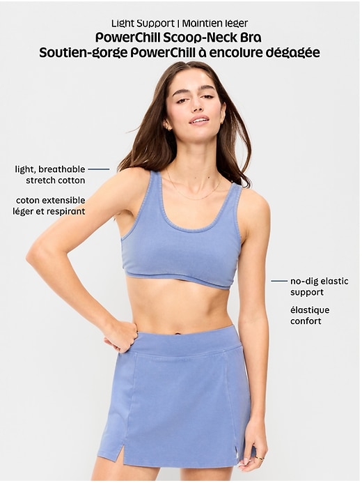 L'image numéro 9 présente Soutien-gorge de sport PowerChill à maintien léger