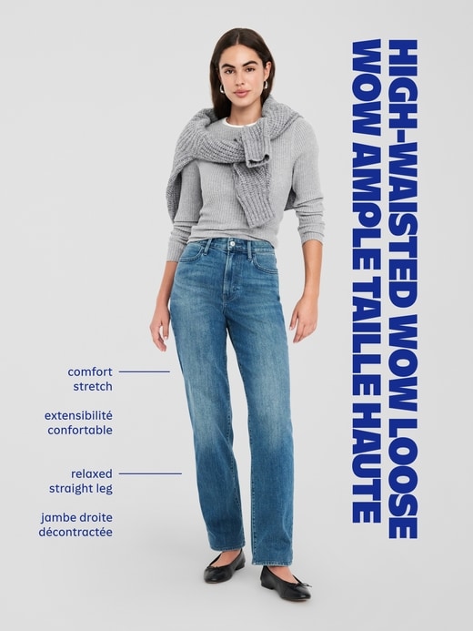 Image number 10 showing, High-Waisted Wow Loose Jeans