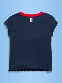 Image number 2 showing, FIFA World Cup 26™ Spain Smocked Graphic T-Shirt for Girls