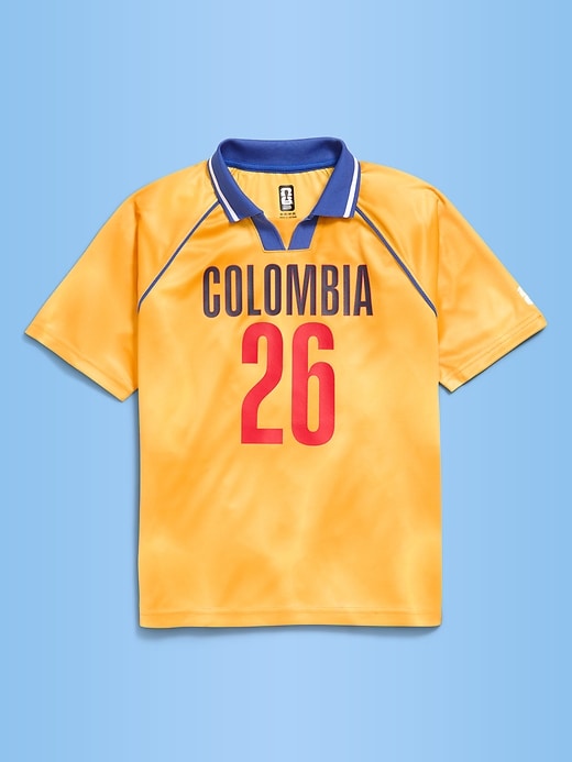 Image number 1 showing, FIFA World Cup 26™ Colombia Lifestyle Collared Jersey T-Shirt for Kids