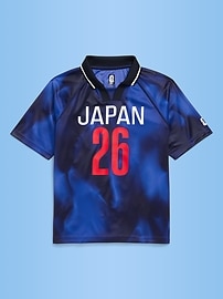 Image number 1 showing, FIFA World Cup 26™ Japan Lifestyle Collared Jersey T-Shirt for Kids