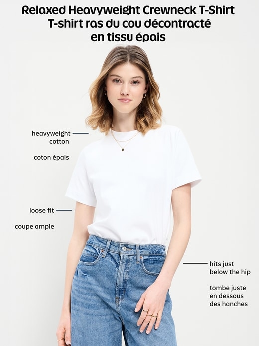 Image number 4 showing, Relaxed Heavyweight Crew-Neck T-Shirt